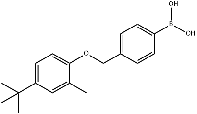 4-[(4-tert-Butyl-2-methylphenoxy)methyl]phenylboronic acid Struktur