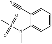 N-(2-cyanophenyl)-N-methylmethanesulfonamide Struktur