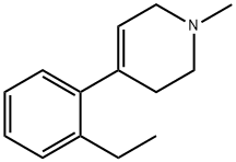 1-methyl-4-(2'-ethylphenyl)-1,2,3,6-tetrahydropyridine Struktur