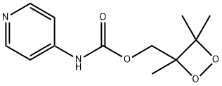 (3,4,4-Trimethyl-1,2-dioxetan-3-yl)methyl 4-pyridinylcarbamate Struktur