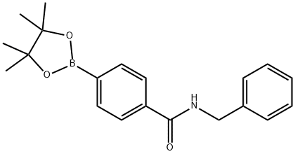 4-(Benzylaminocarbonyl)benzeneboronic acid pinacol ester Struktur