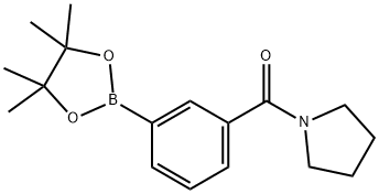 3-(PYRROLIDINE-1-CARBONYL)PHENYLBORONIC ACID, PINACOL ESTER Struktur