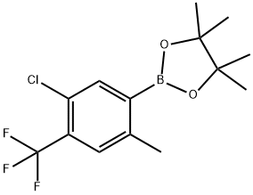 2-(5-Chloro-2-methyl-4-(trifluoromethyl)phenyl)-4,4,5,5-tetramethyl-1,3,2-dioxaborolane price.