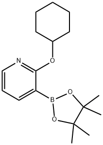 2-(CYCLOHEXYLOXY)PYRIDINE-3-BORONIC ACID PINACOL ESTER price.