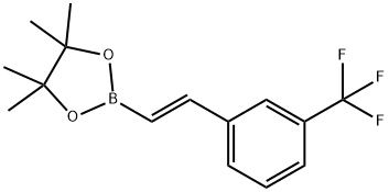 E-2-(3-TRIFLUOROMETHYLPHENYL)VINYLBORONIC ACID PINACOL ESTER Struktur