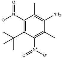 4-AMINO-1-TERT-BUTYL-3,5-DIMETHYL-2,6-DINITROBENZENE Struktur