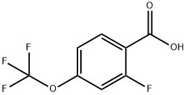 Benzoic acid, 2-fluoro-4-(trifluoromethoxy)- Struktur