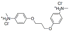 methyl-[4-[3-(4-methylammoniophenoxy)propoxy]phenyl]azanium dichloride|