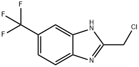 2-(CHLOROMETHYL)-6-(TRIFLUOROMETHYL)-1H-BENZO[D]IMIDAZOLE Struktur