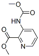 2-Pyridinecarboxylicacid,3-[(methoxycarbonyl)amino]-,methylester(9CI) Struktur