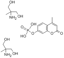 4-METHYLUMBELLIFERYL PHOSPHATE, BIS(2-AMINO-2-METHYL-1,3-PROPANEDIOL) SALT Struktur