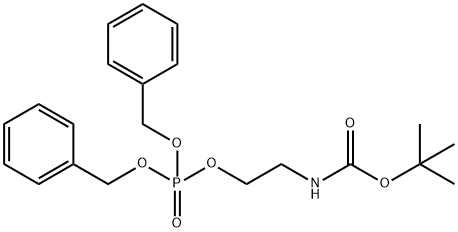 Boc-ethanolamine Dibenzylphosphate Struktur