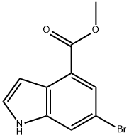 6-BROMO-4-INDOLECARBOXYLIC ACID METHYL ESTER Struktur