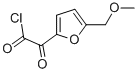 2-Furanacetyl chloride, 5-(methoxymethyl)-alpha-oxo- (9CI) Struktur