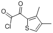 2-Thiopheneacetyl chloride, 3,4-dimethyl-alpha-oxo- (9CI) Struktur