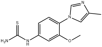 1-(3-Methoxy-4-(4-Methyl-1H-iMidazol-1-yl)phenyl)thiourea Structure