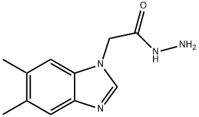 2-(5,6-dimethyl-1H-benzimidazol-1-yl)acetohydrazide Struktur