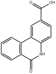 2-Phenanthridinecarboxylic acid, 5,6-dihydro-6-oxo- Struktur