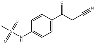 4-(2-CYANOACETYL)METHANE SULFONANILIDE Struktur