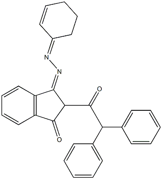 2-Diphenylacetyl-3-(cyclohexyl-hydrazono)indan-1-one