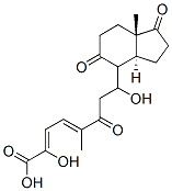 3,7-dihydroxy-5,9,17-trioxo-4(5),9(10)-disecoandrosta-1(10)2-dien-4-oic acid Struktur