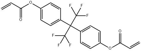 4,4'-(HEXAFLUOROISOPROPYLIDENE) DIPHENYL DIACRYLATE Struktur