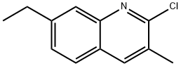 2-CHLORO-7-ETHYL-3-METHYLQUINOLINE Struktur