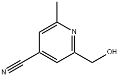 4-Pyridinecarbonitrile, 2-(hydroxymethyl)-6-methyl- (9CI) Struktur