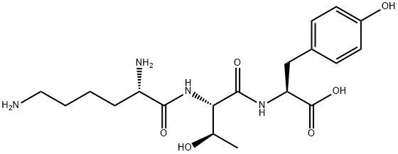 H-LYS-THR-TYR-OH Structure