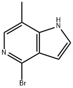 1H-Pyrrolo[3,2-c]pyridine, 4-broMo-7-Methyl- Struktur