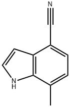 1H-Indole-4-carbonitrile, 7-Methyl- Struktur