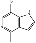 1H-Pyrrolo[3,2-c]pyridine, 7-broMo-4-Methyl- Structure