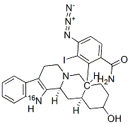 17-hydroxy-20-yohimban-16-(N-(4-azido-3-iodo)phenyl)carboxamide Struktur