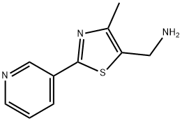 (4-Methyl-2-pyrid-3-yl-1,3-thiazol-5-yl)methylamine , 97% Struktur