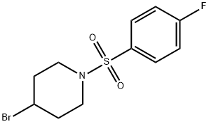 4-broMo-1-(4-fluorophenylsulfonyl)piperidine, 98+% C11H13BrFNO2S, MW: 322.19 Struktur