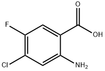 BENZOIC ACID,2-AMINO-4-CHLORO-5-FLUORO- Struktur