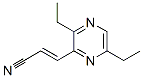 2-Propenenitrile,3-(3,6-diethylpyrazinyl)-,(E)-(9CI) Struktur