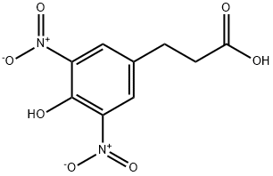 3-(3,5-DINITRO-4-HYDROXYPHENYL)*PROPIONI C ACID Struktur