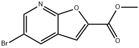 5-Bromo-2-(methoxycarbonyl)furo[2,3-b]pyridine Struktur