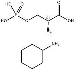 D(-)3-Phosphoglyceric  acid  tri(cyclohexylammonium)  salt Struktur