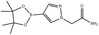 4-(4,4,5,5-TETRAMETHYL-1,3,2-DIOXABOROLAN-2-YL)-1H-PYRAZOLE-1-ACETAMIDE 結(jié)構(gòu)式