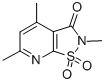 2,4,6-Trimethylisothiazolo(5,4-b)pyridin-3(2H)-one 1,1-dioxide Struktur