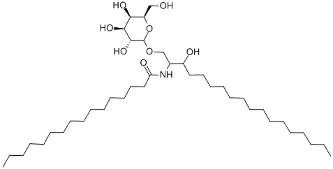 1-O-[BETA-D-GALACTOPYRANOSYL]-N-HEXADECANOYL-DL-DIHYDRO-SPHINGOSINE Struktur