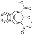 6,8,13,15-Tetrahydro-17-oxo-7,14-methanobenzo[6,7]cyclodeca[1,2-b]naphthalene-7,14-dicarboxylic acid dimethyl ester Struktur