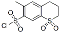 3,4-dihydro-6-methyl-2H-1-benzothiopyran-7-sulphonyl chloride 1,1-dioxide Struktur