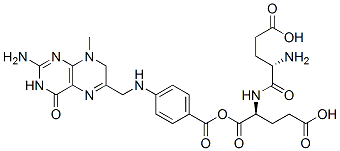 7-hydro-8-methylpteroylglutamylglutamic acid Struktur