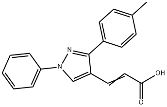 3-(1-PHENYL-3-P-TOLYL-1H-PYRAZOL-4-YL)-ACRYLIC ACID Struktur