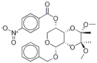 Benzyl 2,3-O-[(1S,2S)-1,2-Dimethoxy-1,2-dimethyl-1,2-ethanediyl]-4-nitrobenzoyl-α-L-xylopyranoside Struktur