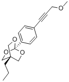 2,6,7-Trioxabicyclo(2.2.2)octane, 1-(4-(3-methoxy-1-propynyl)phenyl)-4 -propyl- Struktur