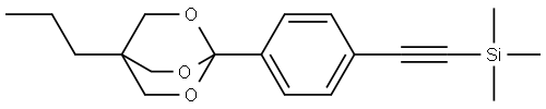 ((4-(4-Propyl-2,6,7-trioxabicyclo(2.2.2)oct-1-yl)phenyl)ethynyl)trimet hylsilane Struktur